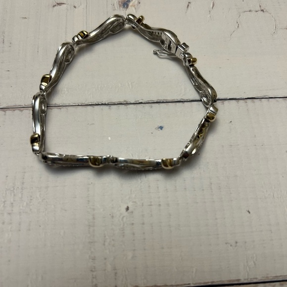 Elegant 1.00 Natural Diamond Wave Women's Bracelet - Picture 5 of 8